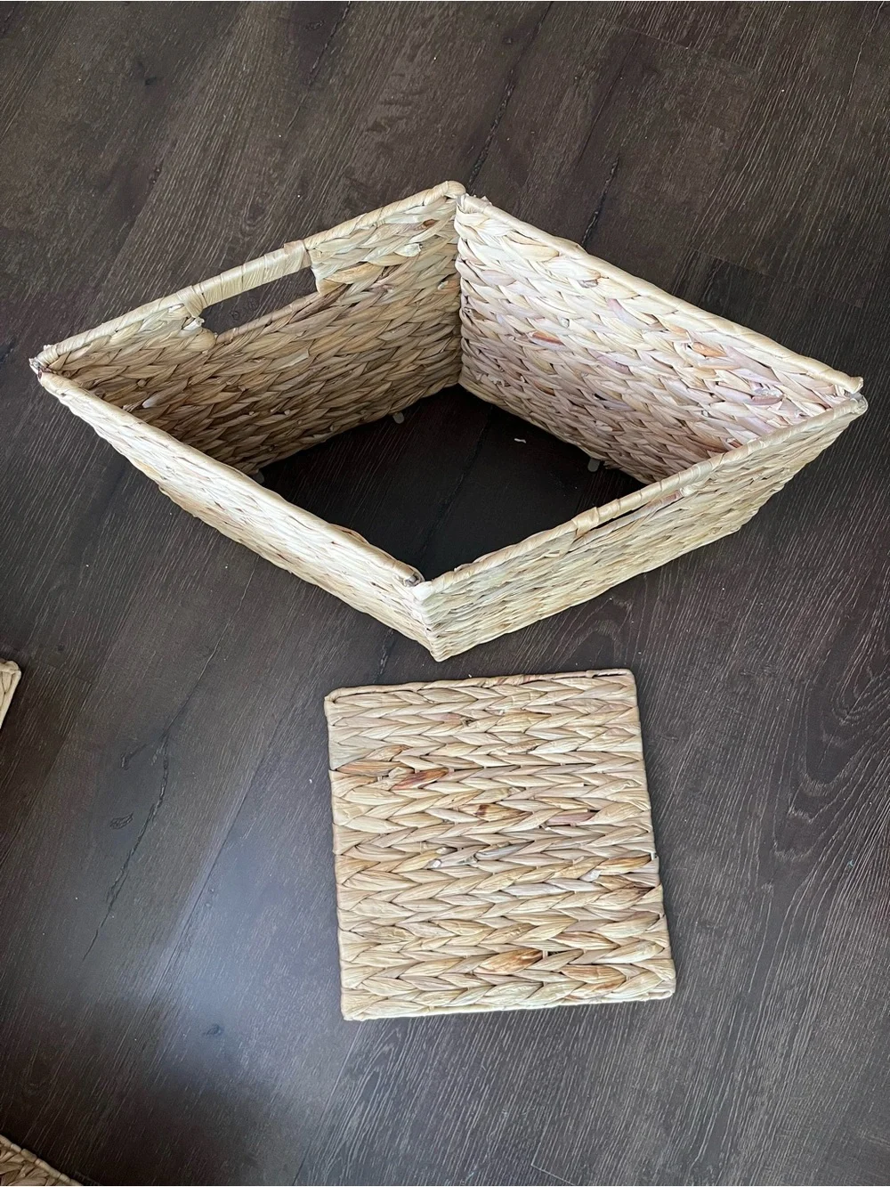 Set of 2 Woven Storage Baskets